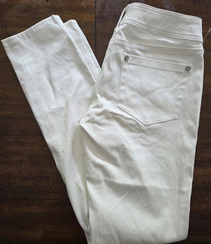 NWOT Affliction 28 Sample Jeans Low Rise Straight White 128388