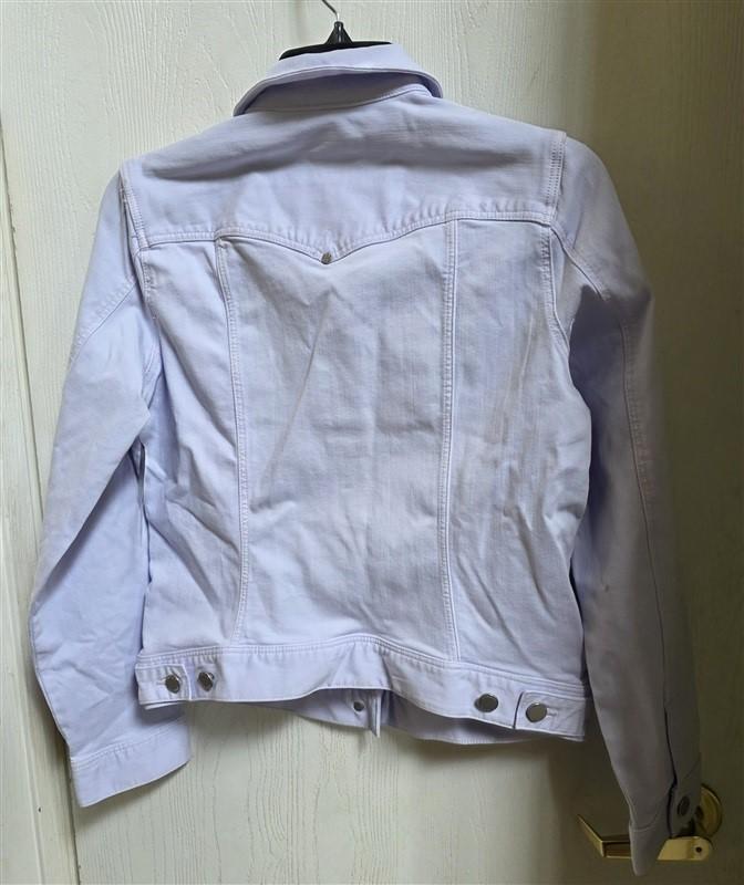 NWT Liverpool SM Kolten Denim Jean Jacket Lilac Rose Stretch 128402