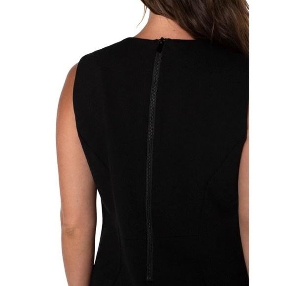 NWT Liverpool 10 30 Sleeveless Sheath Dress Black 128404