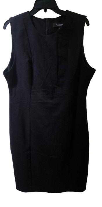 NWT Liverpool 10 30 Sleeveless Sheath Dress Black 128404