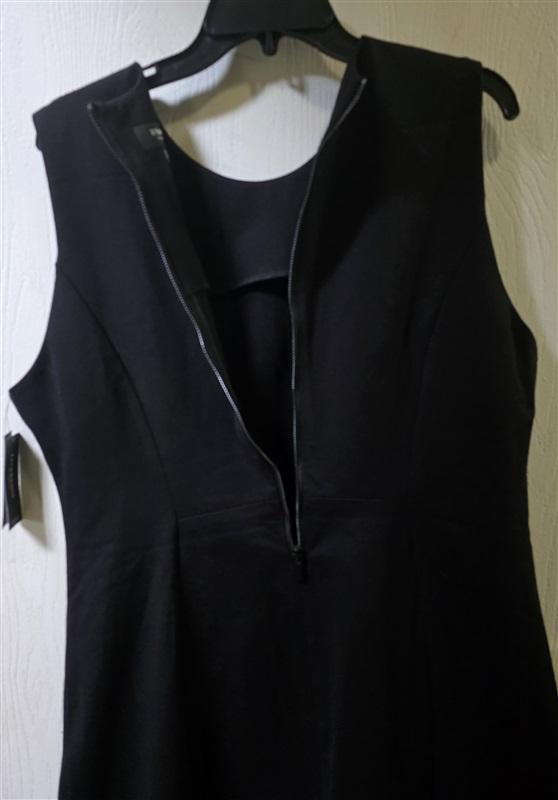 NWT Liverpool 10 30 Sleeveless Sheath Dress Black 128404