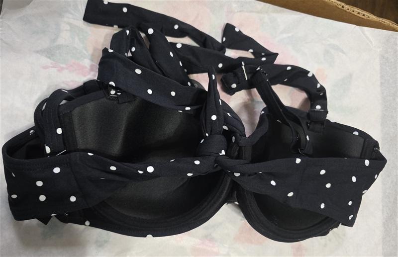 NWT Coco Reef Cast Black 36/38C Five Way Underwired Bikini Swim Top 128405