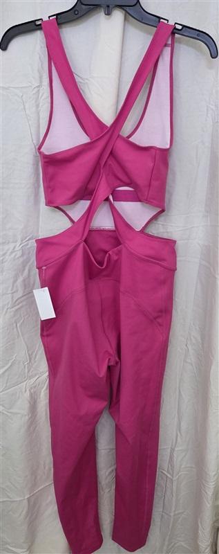 NWT Free People Movement M Back It Up Jumpsuit Pink 128410