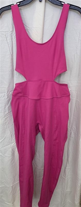 NWT Free People Movement M Back It Up Jumpsuit Pink 128410