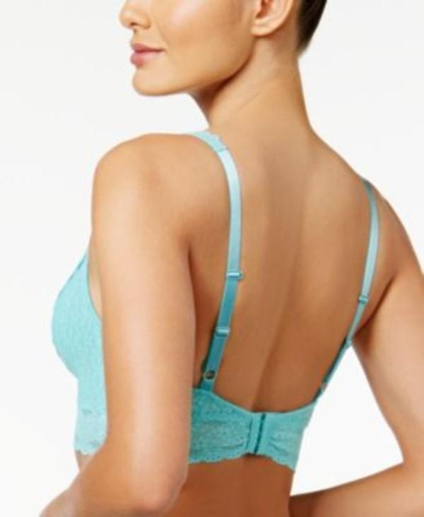 NWT Wacoal 30 Halo Lace Soft Cup Bra 811205 Aqua Blue 128439