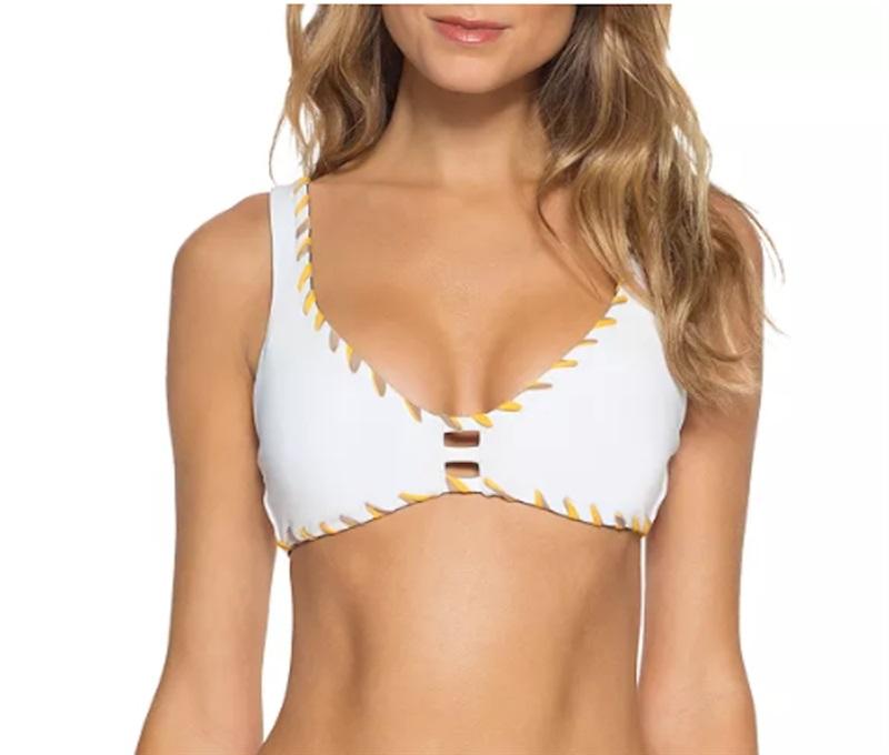 NWOT Becca Camille S Reversible Keyhole Scoop Neck Bikini Swim Top 128461