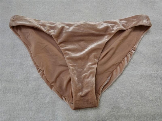 NWT Robin Piccone S Roxy Velvet Bikini Swim Bottoms Pink 128470