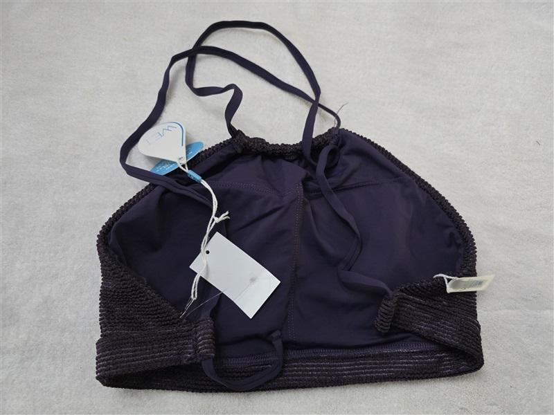 NWT Wet LA M Honu Marina Top Classic Bikini Top Eggplant Purple 128472