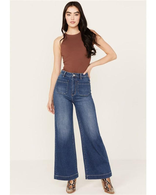NWT Rolla's 31 High Rise Stretch Blue Sailor Jeans Dungarees 128484