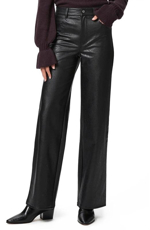NWT Hudson 31 Nico Mid Rise Straight Ankle Jeans Black Coated 128514