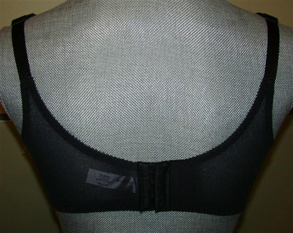 NWT Bali Flower 38C Full Coverage Bra 0180 Black 128526