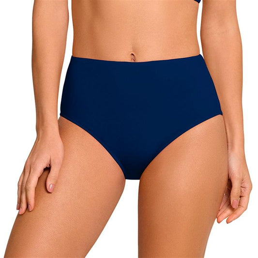 NWT Jantzen 4 Comfort Comfort Core High Waist Bikini Bottoms Blue 128558