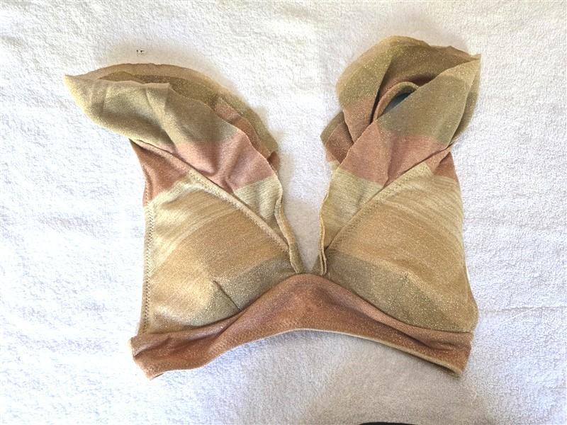 NWT Wet LA XL Metallic Stripe Ruffle Swim Bikini Top 128566