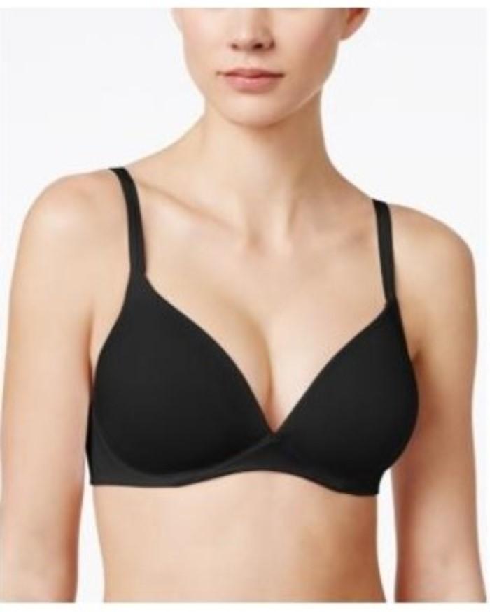 NWT Warner's 36B Elements Of Bliss Wire-Free Bra with Lift 1298 Black 128572