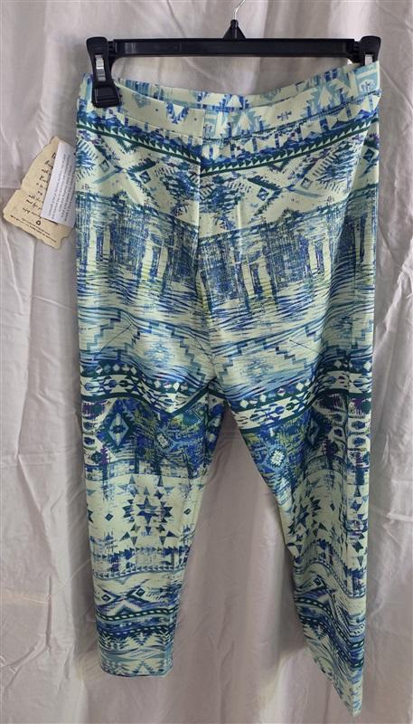 NWT One World XS Charming Art Green Lace Top Legging Lounge set 128588