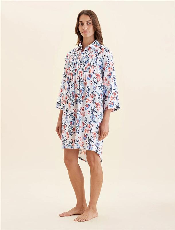 NWT Papinelle L Harper Cozy LONG SLEEVE NIGHTSHIRT Snow White 128648