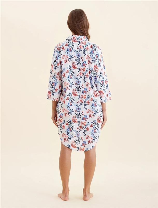 NWT Papinelle L Harper Cozy LONG SLEEVE NIGHTSHIRT Snow White 128648