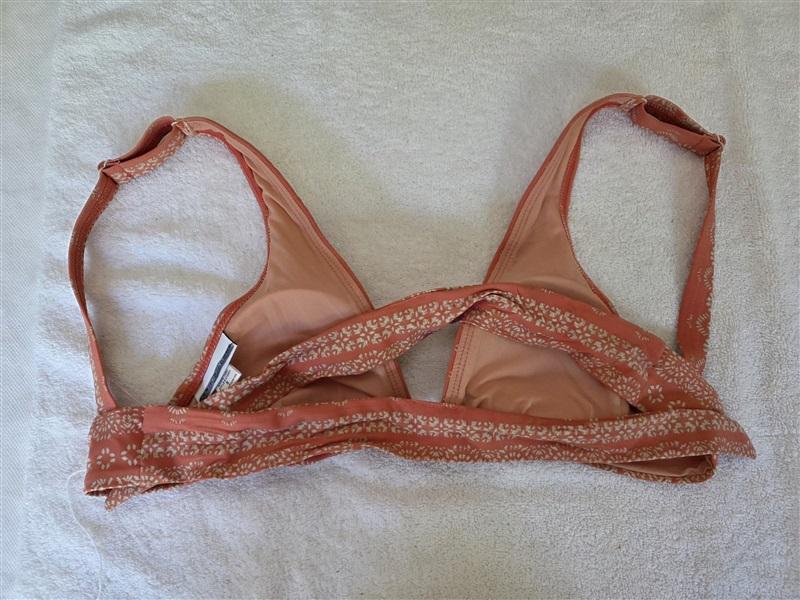 NWOT Robin Piccone M Isla Triangle Bikini Swim Top & Bottom Orange 128672