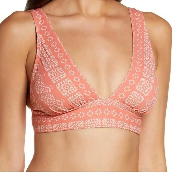 NWOT Robin Piccone M Isla Triangle Bikini Swim Top & Bottom Orange 128672