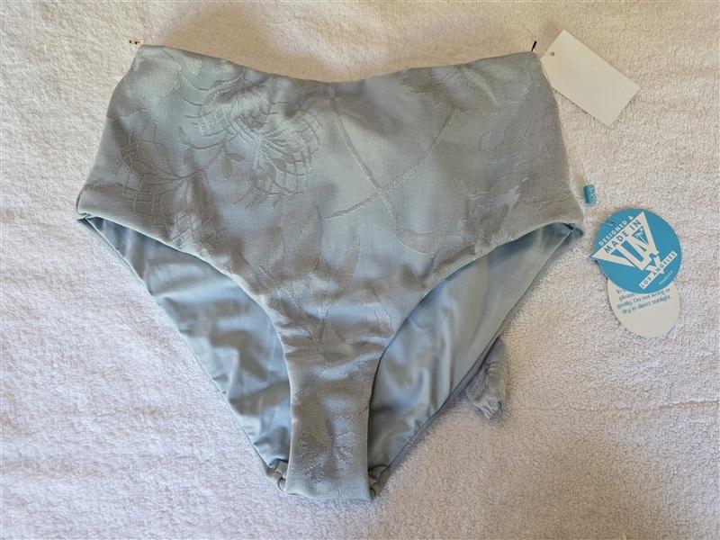 NWT Wet LA M High Waist Tie Front Soft Blue Bikini Bottom 128689