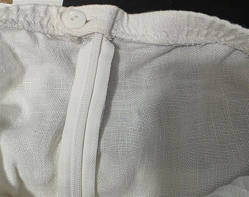 NWOT Eileen Fisher M Linen Straight Leg Pants Linen Cropped White 128710