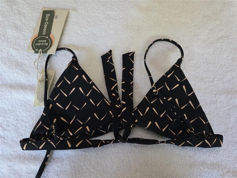 NWT Malai SM Loose Ends Dainty Top Reversible T72197 Black Green Agave 128762