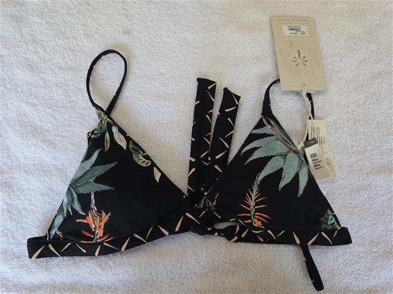 NWT Malai SM Loose Ends Dainty Top Reversible T72197 Black Green Agave 128762