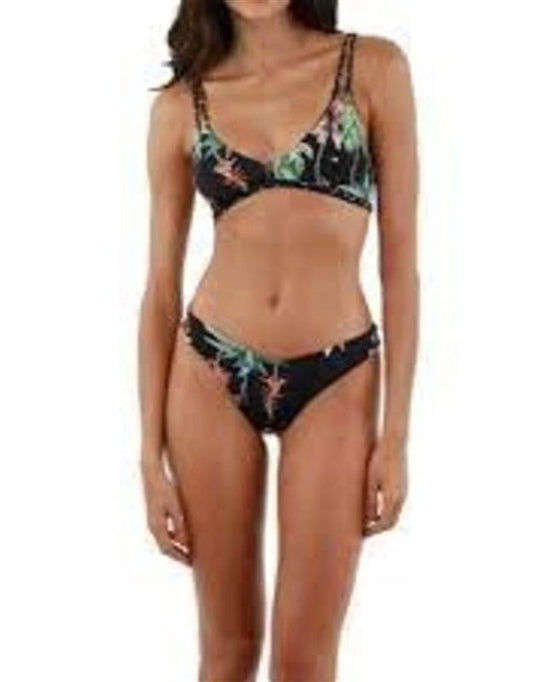NWT Malai SM Loose Ends Dainty Top Reversible T72197 Black Green Agave 128762