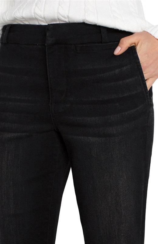 NWT Liverpool 10 30 Trouser Flare Bottom Lost Creek Black Pants 128764