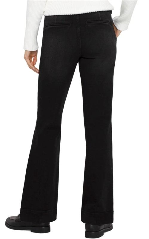 NWT Liverpool 10 30 Trouser Flare Bottom Lost Creek Black Pants 128764