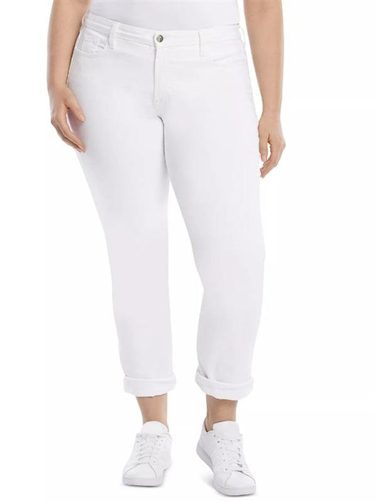 NWT Jen7 by 7 for All Mankind 10 Slim straight Jeans White 128765