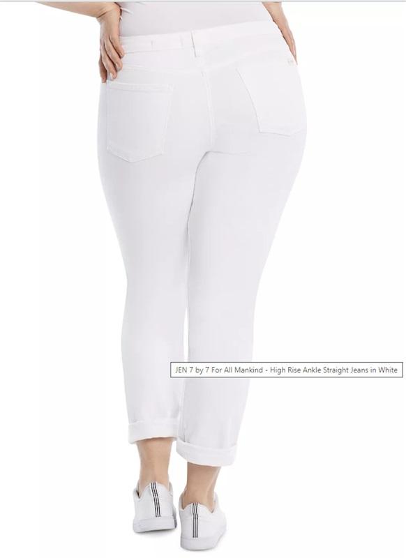 NWT Jen7 by 7 for All Mankind 10 Slim straight Jeans White 128765