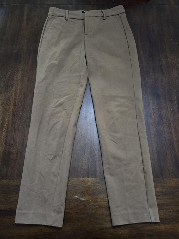 NWT Liverpool 2/26 KELSEY KNIT TROUSER STRETCH PONTE Maple Brown 128774