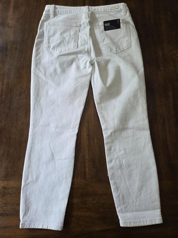 NWT Paige 29 Petite Hoxton High Rise Ultra Skinny Jean White 128794