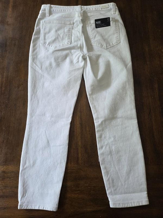 NWT Paige 29 Petite Hoxton High Rise Ultra Skinny Jean White 128794