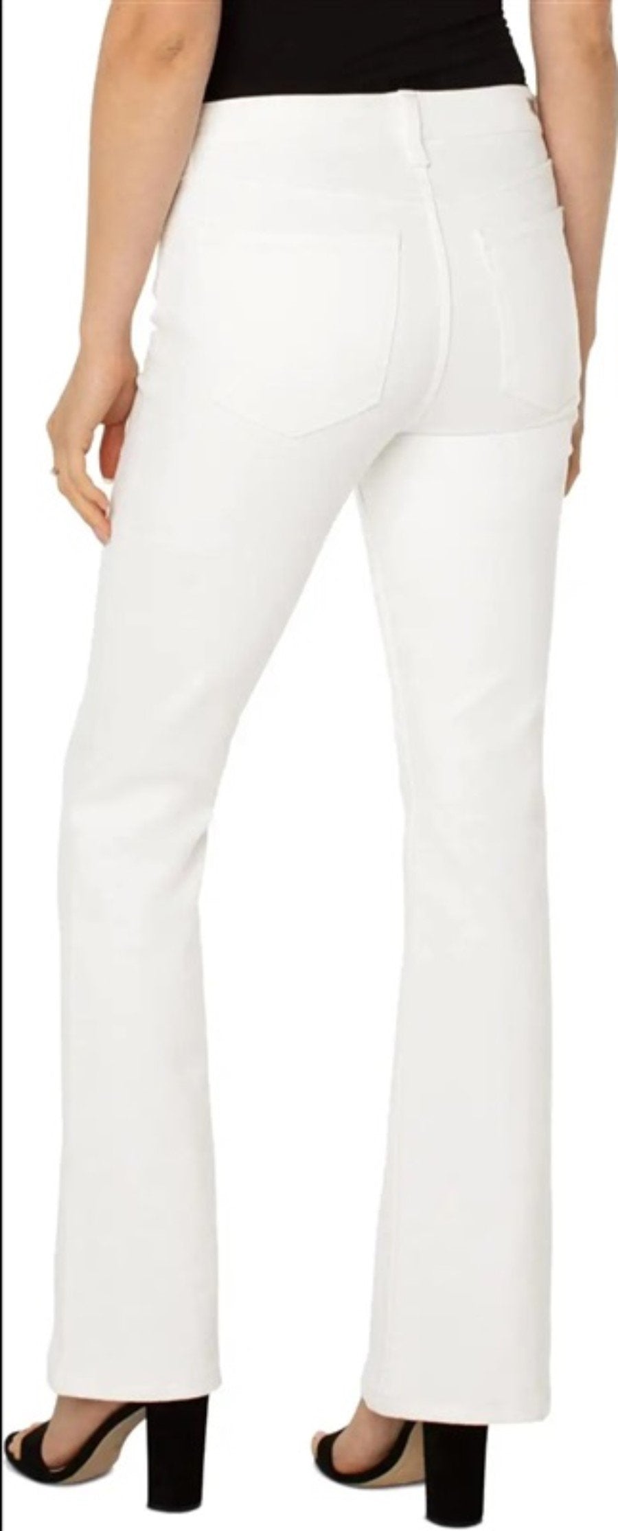 NWT Liverpool 16 32 Eco Lucy Hi Rise Bootcut Jeans White 128796