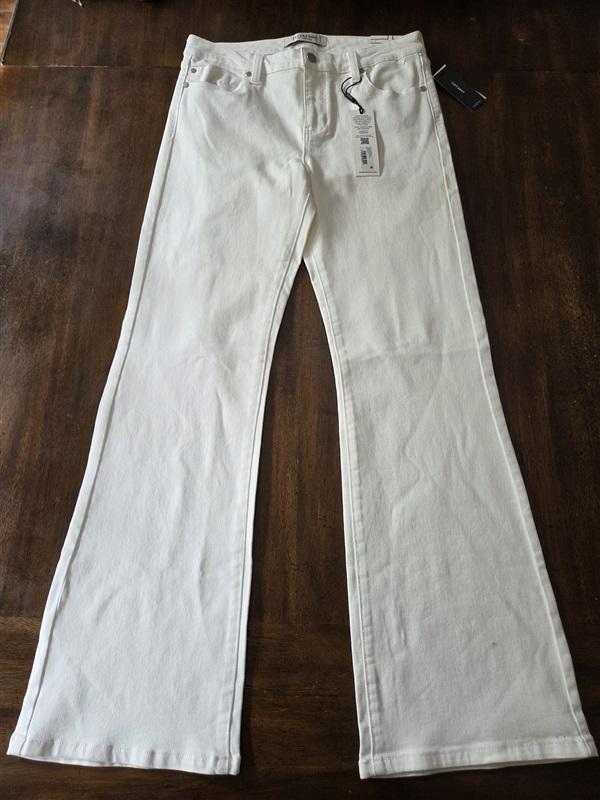 NWTD Liverpool 10 30 Eco Lucy Hi Rise Bootcut Jeans White 128799