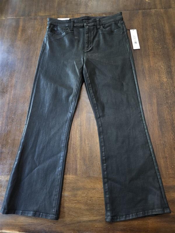 NWT Joe's Jeans 27 The Callie High Waist Crop Bootcut Jeans Coated Blue 128805
