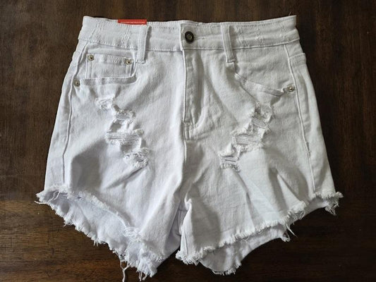 NWT Jeans 4 Distressed White Bermuda Jean Denim Shorts 128806