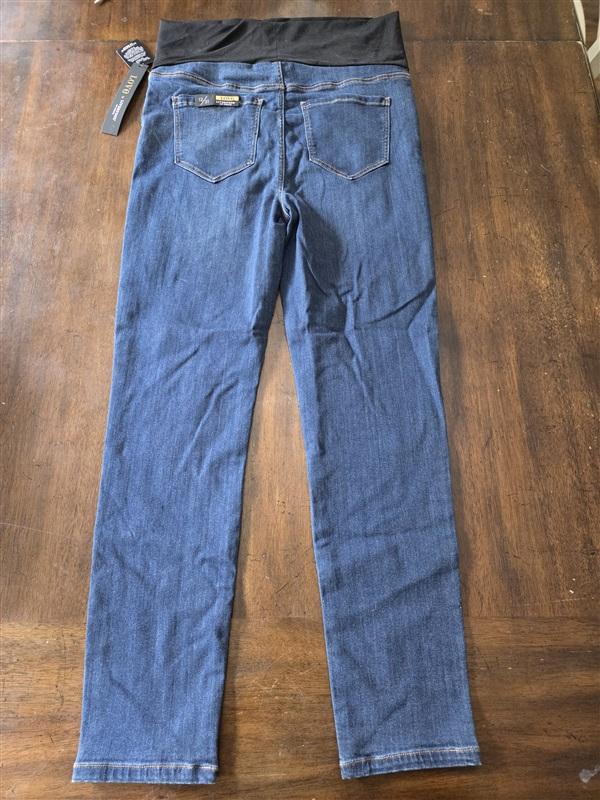 NWT Liverpool 12 31 Maternity Straight Jeans Blue Elysian Dark 128812