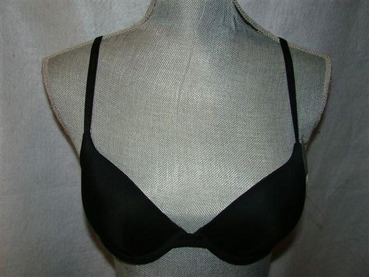 NWT Calvin Klein 36A Tonal Roses Push Up Bra F3306 Black 128864