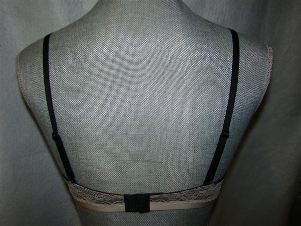 NWT Calvin Klein 36A Tonal Roses Push Up Bra F3306 Black 128864