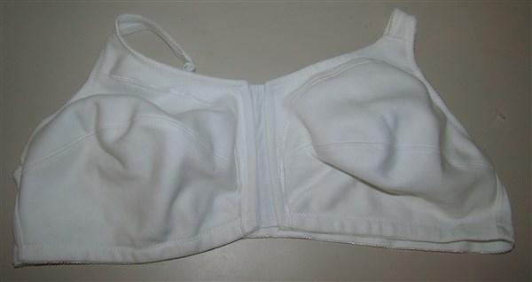 NWOT Comfort Choice 48C White Front Closure Cotton Bra 128887