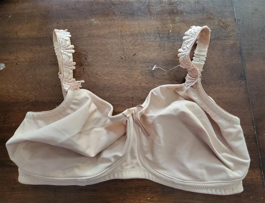NWOT Mia Helena 38DDD Wire Free Bra 7801 Beige 128919