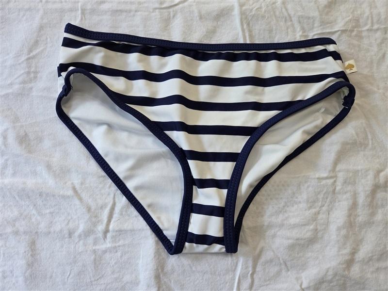 NWT Kate Spade SM Blue White Stripe Bikini Bottom 128939