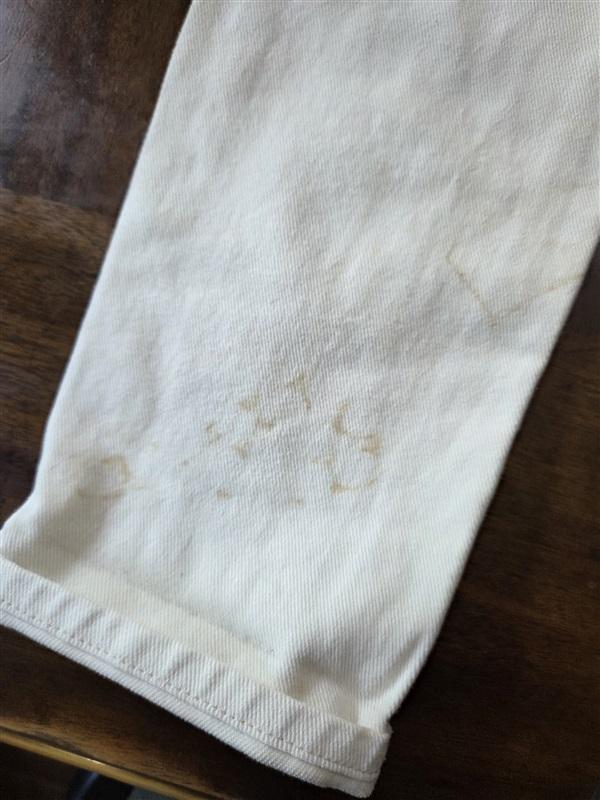 NWT Pistola 27 Distressed Raw Leg Skinny Jeans Ivory 128954