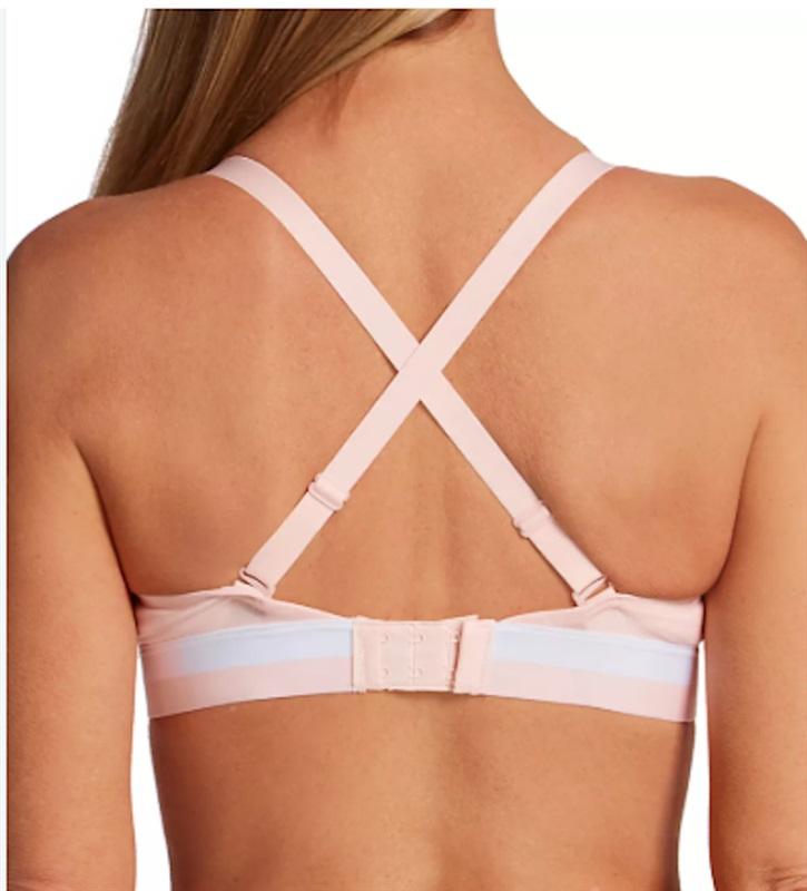 NWT Hanes M Natural Lift Wireless Push Up Bra Pink MHG568 128956
