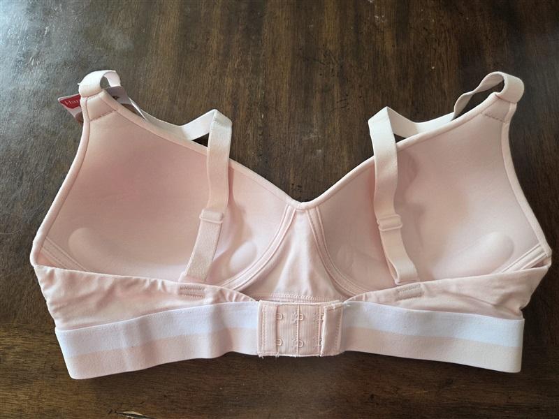 NWT Hanes M Natural Lift Wireless Push Up Bra Pink MHG568 128956