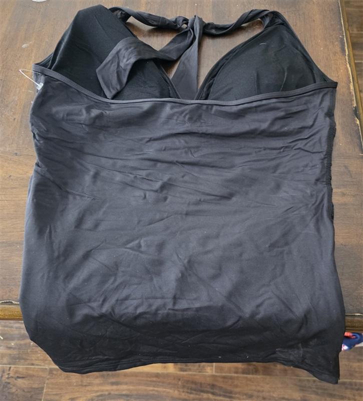 NWOT Ralph Lauren 6 Black Tankini Beach Halter Top 128965