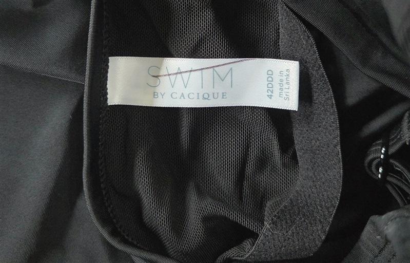 NWOT Cacique 42DDD V Neckline Underwire Swim Tankini 128973